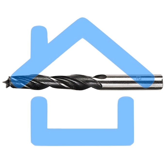 Сверло по дереву, 5 мм, цилиндрический хвостовик Сибртех