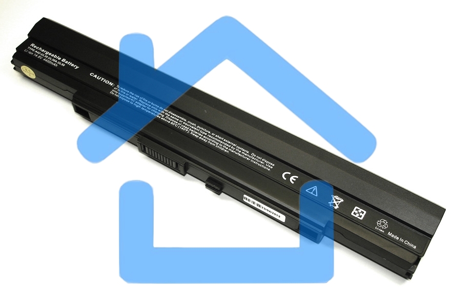 Аккумуляторная батарея для ноутбука Asus A1, PL30, PL80, U30 14.4V 5200mAh A42-UL50 OEM черный