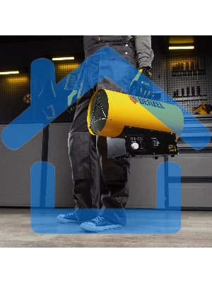 Газовая тепловая пушка GHG-15i, 15 кВт, цифровой термостат, пропан-бутан Denzel