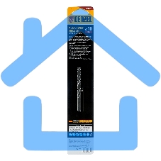 Сверло спиральное по металлу Denzel 10 х 184 мм, Р6М5, Golden Tip, удлиненное