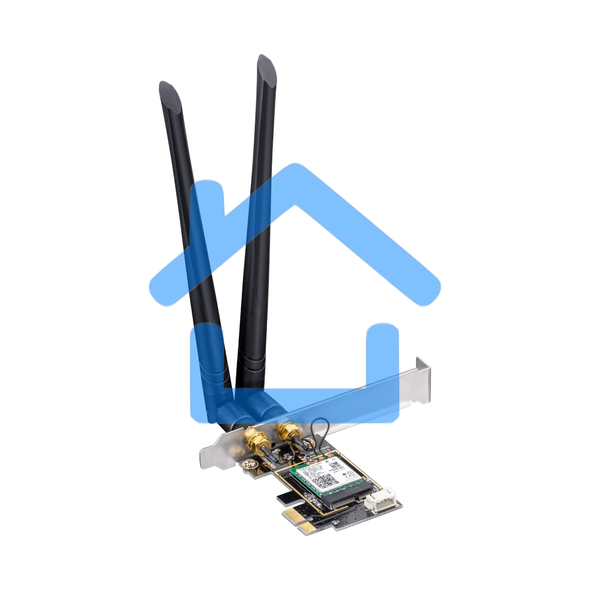 Сетевой адаптер Wi-Fi + Bluetooth Cudy WE3000 AX3000 PCI Express (ант.внеш.съем) 2ант.