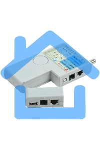 Тестер для витой пары ITK 4в1 RJ45/RJ11/BNC/USB с элем. пит.