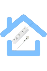 Удлинитель с USB зарядкой Harper UCH-315 белый