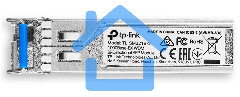 Модуль TP-Link SFP 1000Base-BX WDM Bi-Directional SFP module, TX: 1310 nm and RX: 1550 nm, 1 LC Simplex port, up to 2 km transmission distance in 9/125 μm SMF (Single-Mode Fiber), Supports Digital Diagnostic Monitoring (DDM).