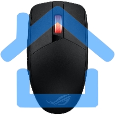 Мышь беспроводная ASUS ROG Strix Impact III Wireless черный, 36000 dpi, радиоканал, Bluetooth, USB, кнопки - 6