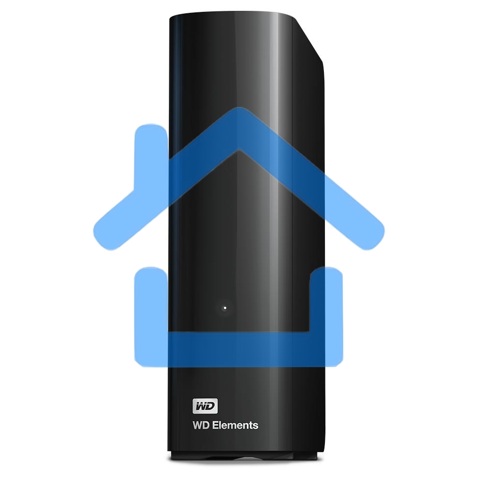 Накопитель на жестком магнитном диске WD Внешний жесткий диск WD Elements Desktop WDBWLG0080HBK-EESN 8ТБ 3,5