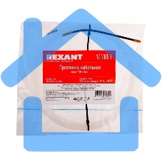 Протяжка кабельная Rexant (мини УЗК в бухте), 5 м нейлон, d=3 мм, латунный наконечник, заглушка