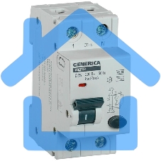 Выключатель автоматический дифференциального тока C25 30мА АВДТ 32 GENERICA ИЭК MAD25-5-025-C-30