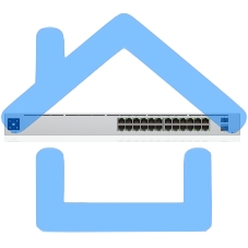 Коммутатор UBIQUITI USW-24-POE 24PORT 1000M 2SFP POE