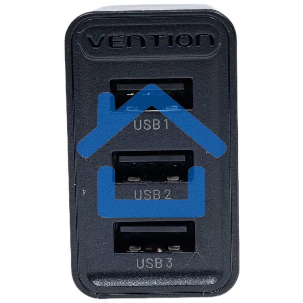 Сетевое зарядное устройство Vention на 3 порта USB 2.4A черный