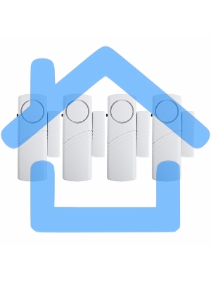 Автономная сигнализация геркон Rexant (в упаковке 4шт.) (модель RX-207)