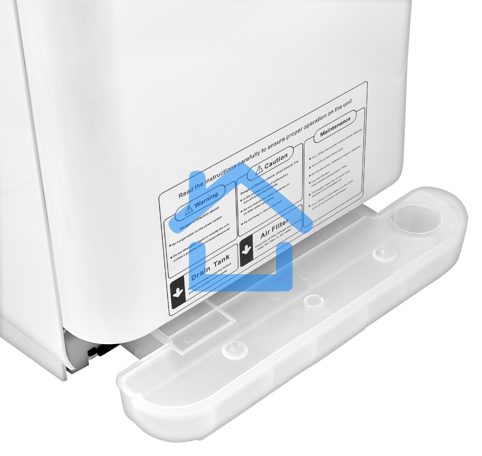 Сушилка для рук Puff 8878UF 2000Вт белый