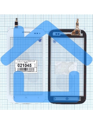 Сенсорное стекло (тачскрин) для Micromax A110 Canvas 2 белое