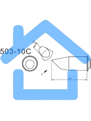 Жало для паяльника Quick Quick 503-10C