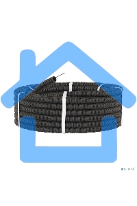 Труба гофрированная ПНД d25мм с протяж. черный (уп.50м) ДКС 71725