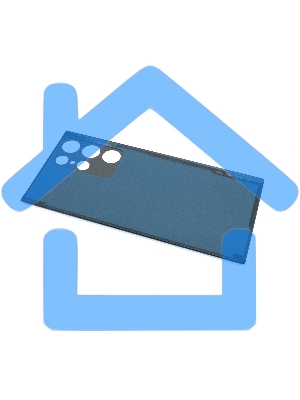 Задняя крышка для Samsung Galaxy S22 Ultra S908U серебристая