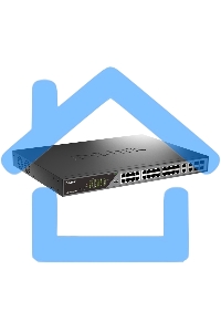 Сетевой коммутатор Smart L2 Surveillance Switch 24х1000Base-T PoE (8 PoE ports 802.3bt 90W), 4xCombo 1000Base-T PoE/SFP, PoE Budget 518W, Long-range PoE up to 250m