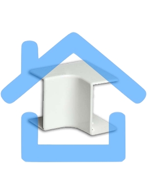 Угол внутренний для РКК-25х16 (белый) УВН-25х16 Рувинил