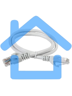 Патч-корд ITK, кат.5Е UTP, 1м, серый