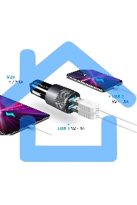 Зарядное устройство для авто Defender UCA-21 5V 2.1A