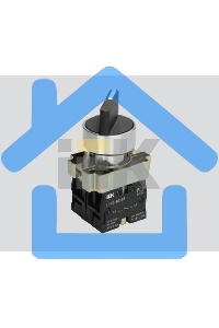 Переключатель LAY5-BD33 на 3 полож. черн. I-O-II станд. ручка ИЭК BSW60-BD-3-K02