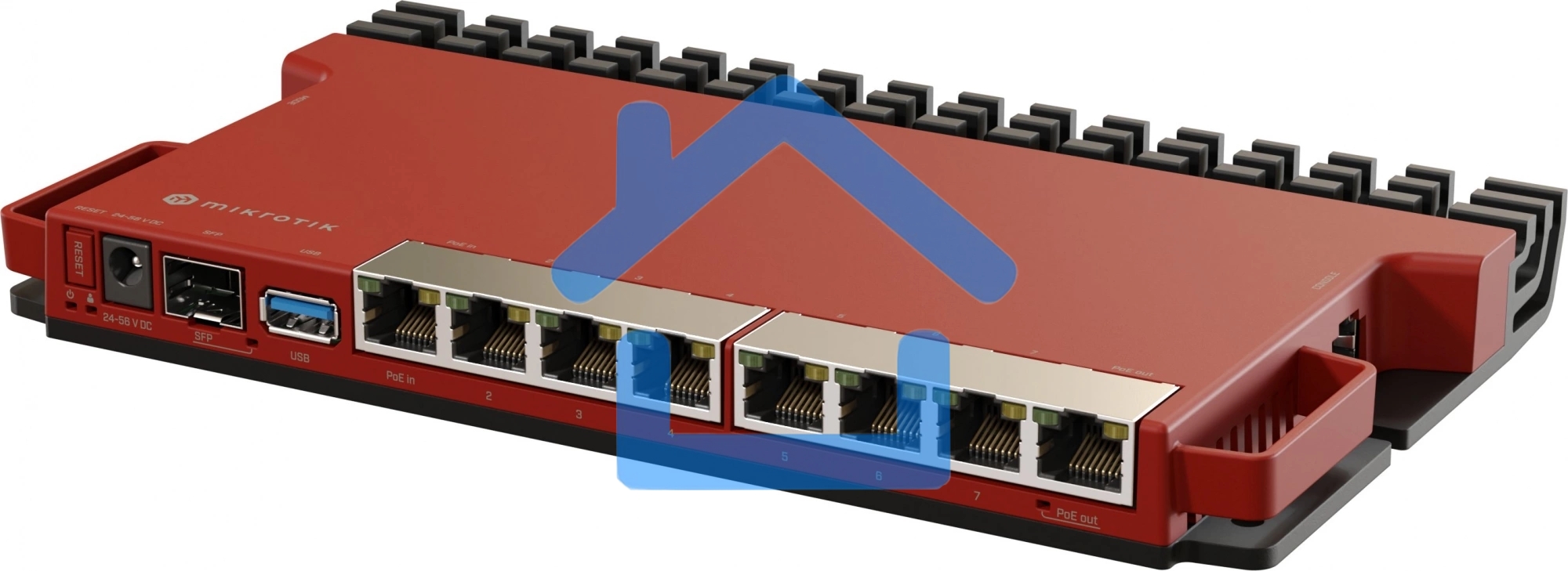 Маршрутизатор MikroTik L009UiGS-RM, 8*1Gbit, 1*SFP 2.5Gbit(вилка US)