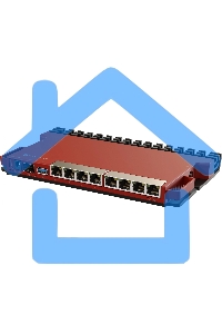 Маршрутизатор MikroTik L009UiGS-RM, 8*1Gbit, 1*SFP 2.5Gbit(вилка US)