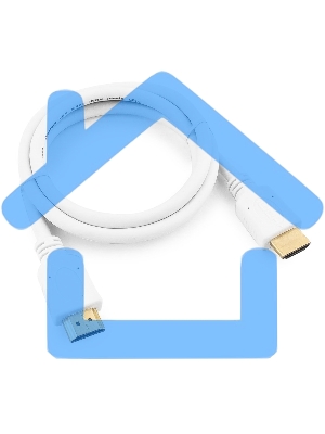 Кабель Cablexpert HDMI CC-HDMI4-W-1M, 19M/19M, v2.0, медь, позол.разъемы, экран, 1м, белый, пакет