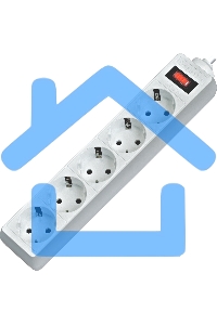 Сетевой фильтр Defender ES 99481 белый, 1.8 м, EURO, 5 розеток, 2200 Вт