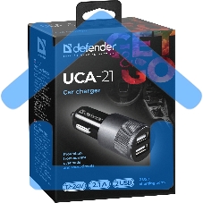 Зарядное устройство для авто Defender UCA-21 5V 2.1A