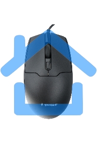 Мышь проводная Gembird MOP-430 черный, 1600 dpi, USB, кнопки - 4