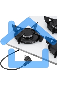 Газовая варочная панель HOMSair HGG431WH