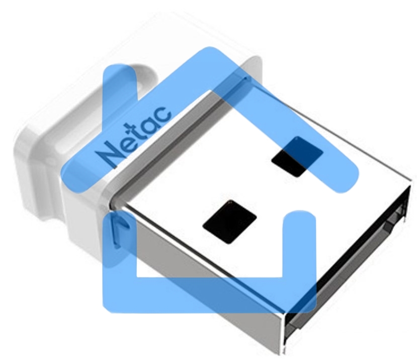 Флешка USB Netac U116 mini NT03U116N-032G-32WH USB 3.2 32 Gb, up to 130Mb/s белый