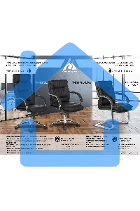 Кресло руководителя Бюрократ T-9927SL-LOW/BLACK черный, кожа, низкая спинка, крестовина хром