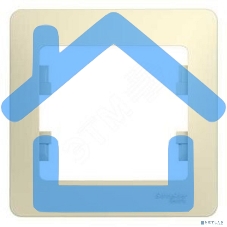 Рамка 1-м Glossa беж. SchE GSL000201