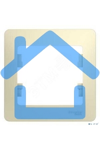 Рамка 1-м Glossa беж. SchE GSL000201