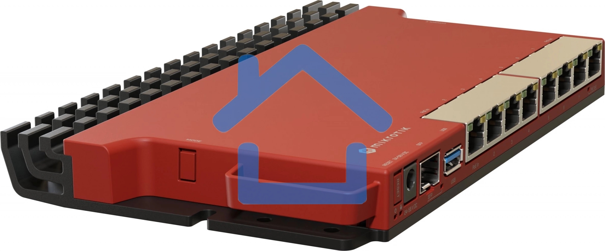 Маршрутизатор MikroTik L009UiGS-RM, 8*1Gbit, 1*SFP 2.5Gbit(вилка US)