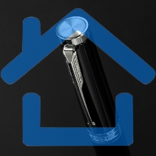 Ручка шариковая Parker Ingenuity Core K570 (2181997) Black CT M, черные чернила, подарочная коробка