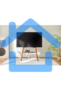 Подставка для телевизора Cactus CS-ST3645BKWN черный/орех 43