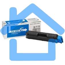 Картридж лазерный Kyocera TK-580C (1T02KTCNL0) голубой для FS-C5150DN 2800 стр.