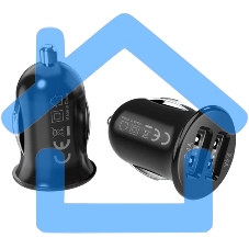 Автомобильное зарядное устройство ACD ACD-C242-X1B черный 24Вт, 2xUSB, 5В, 4.8А RTL