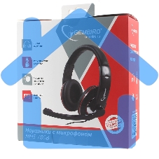 Наушники Gembird MHS-780B Гарнитура стерео черный регулятор громкости