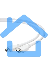 Кабель Cablexpert HDMI CC-HDMI4-W-1M, 19M/19M, v2.0, медь, позол.разъемы, экран, 1м, белый, пакет