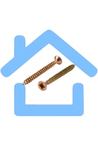 Саморез универсальный KRANZ 3.5х40, желтый цинк, короб (200 шт./уп.)