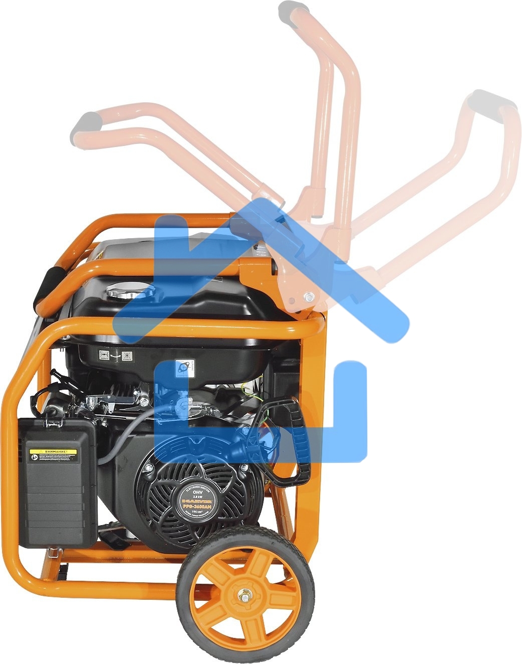 Электрогенератор бензиновый Carver PPG-3600AM, 2.8 кВт, 67 дБ, 50 кг