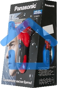 Электробритва сетчатая Panasonic ES-SL41R520 реж.эл.:3 питан.:аккум. красный/черный