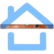 Уровень алюминиевый ВИХРЬ 600мм фрезерованный 3 глазка