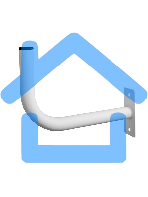 Кронштейн 28см Гнутый (для эфирных, WiFi и GSM антенн) Rexant