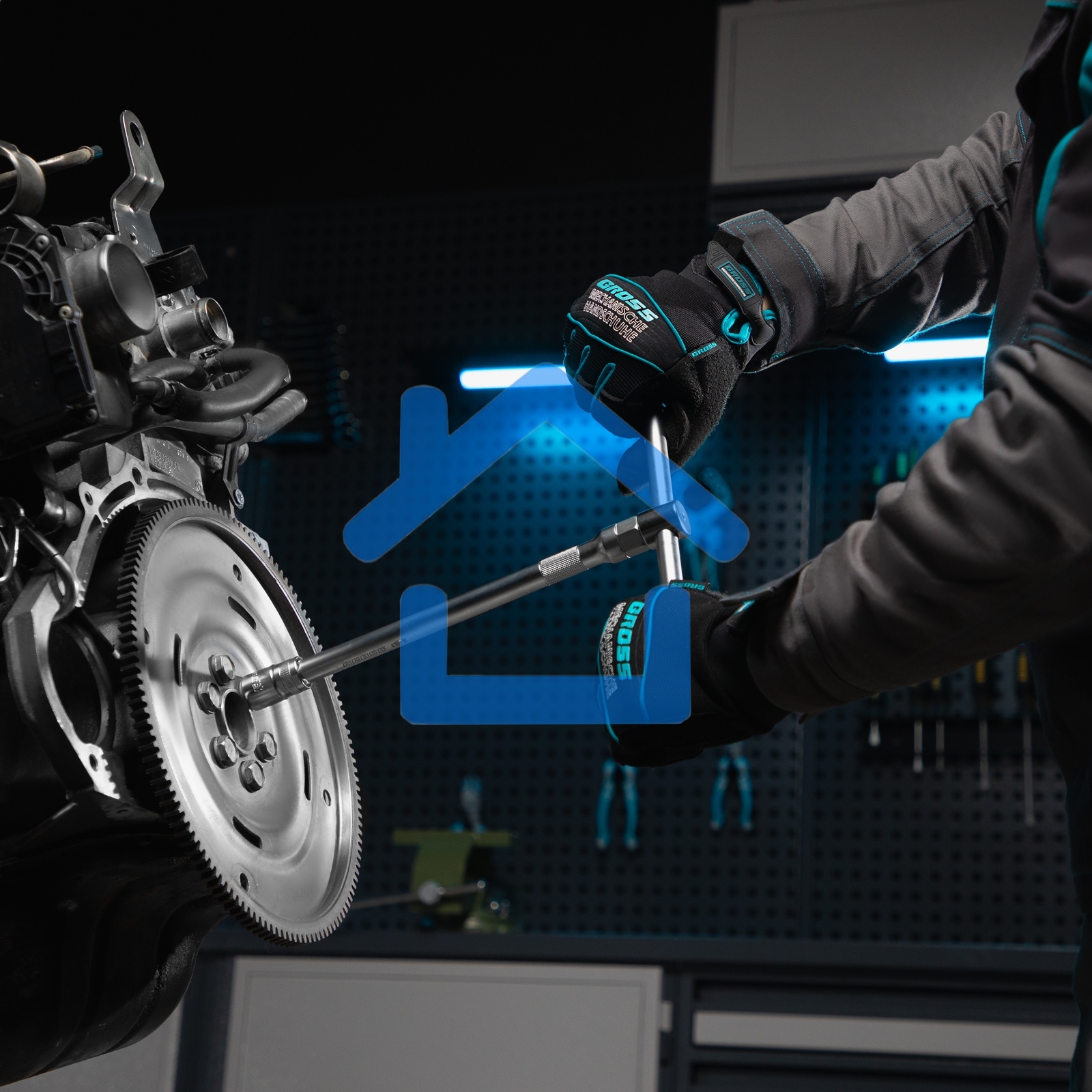 Набор инструментов 76 предметов, 120 зубьев, CrV1/4, 1/2