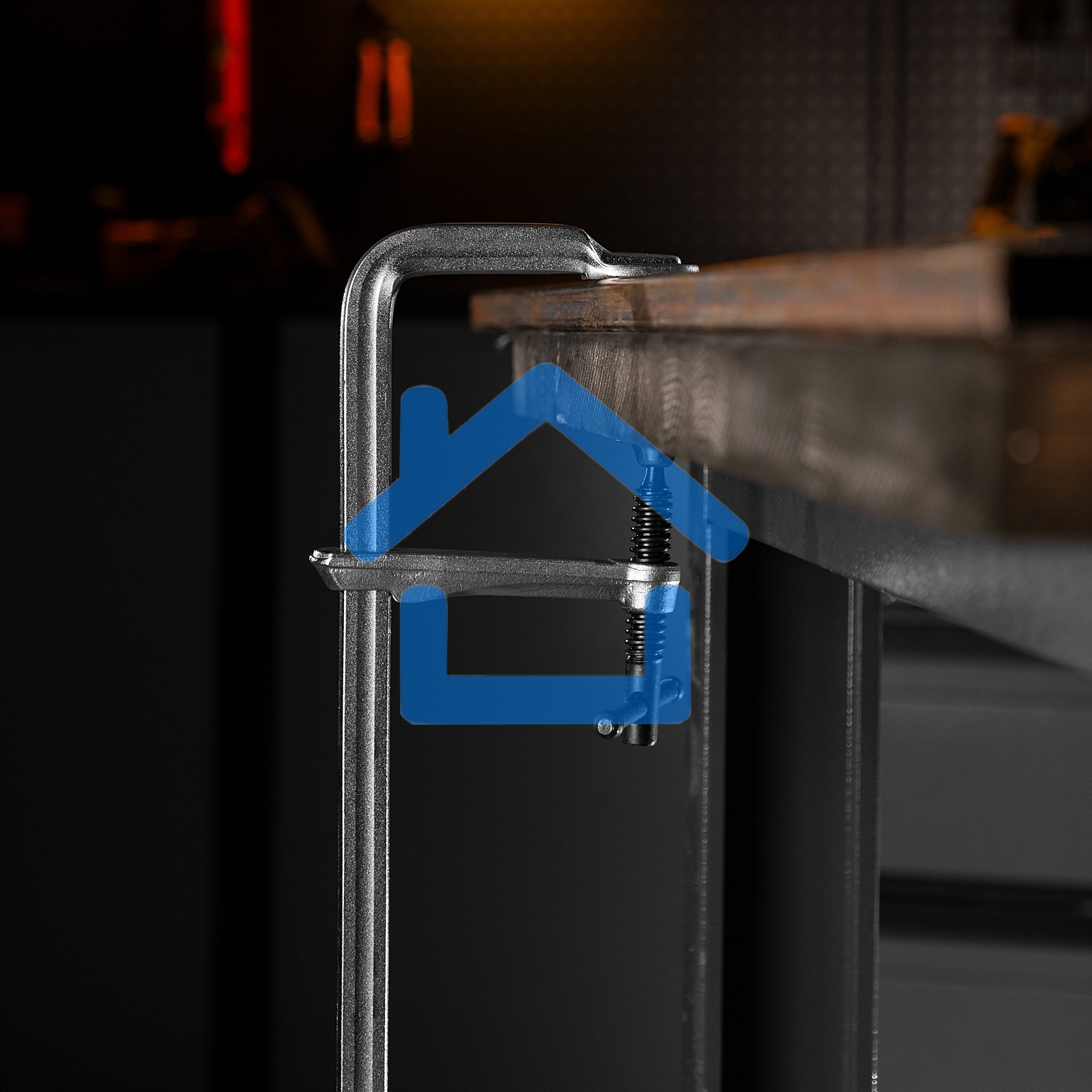 Струбцина Denzel F-образная, 100x600 мм, кованая